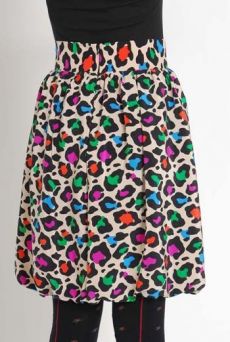 AW1112 PARTY LEOPARD PUFF SKIRT - MULTI - Other Image